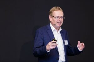 Dr. Martin Hölz, CIO thyssenkrupp AG gab Einblicke in die Digitalisierungsfortschritte seines Unternehmens